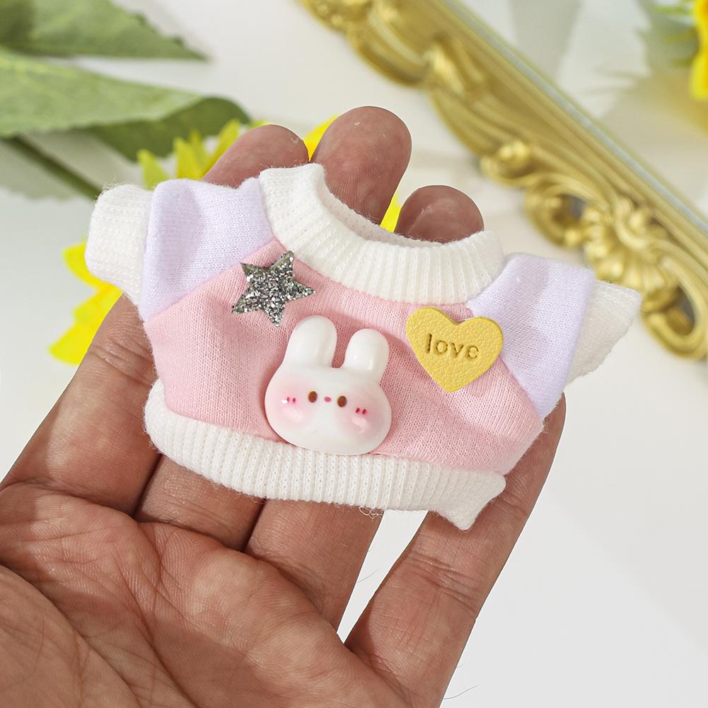 Для куклы Labubu Одежда Модная одежда Толстовки Кукольная одежда Цветовые толстовки Кукольные аксессуары Милые украшения Маленькая одежда