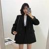 Internet Celebrity Small Suit Jacket Women's New Solid Color Medium and Long Casual Baita Student Suit Jacket Women
