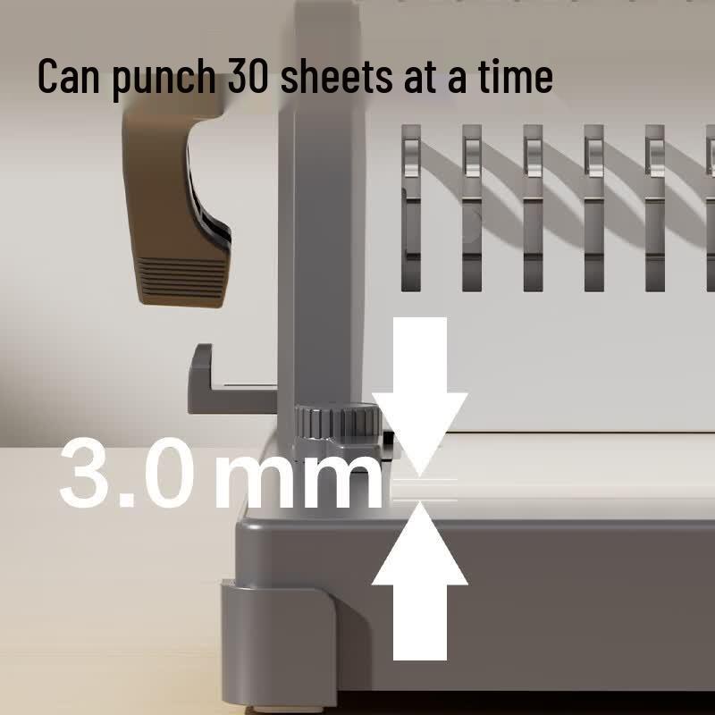 Deli GB210 Electric 21-Hole Comb Binding Machine CN plug (adapter included)