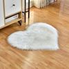 Пушистые плюшевые ковры, лохматый напольный коврик, подушка, ковер в форме сердца, домашний декор
