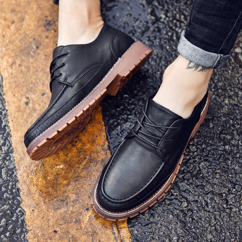 Легкие мужские туфли, дышащие мужские кожаные туфли-оксфорды, повседневная деловая обувь, мужская обувь для отдыха и прогулок ручной работы