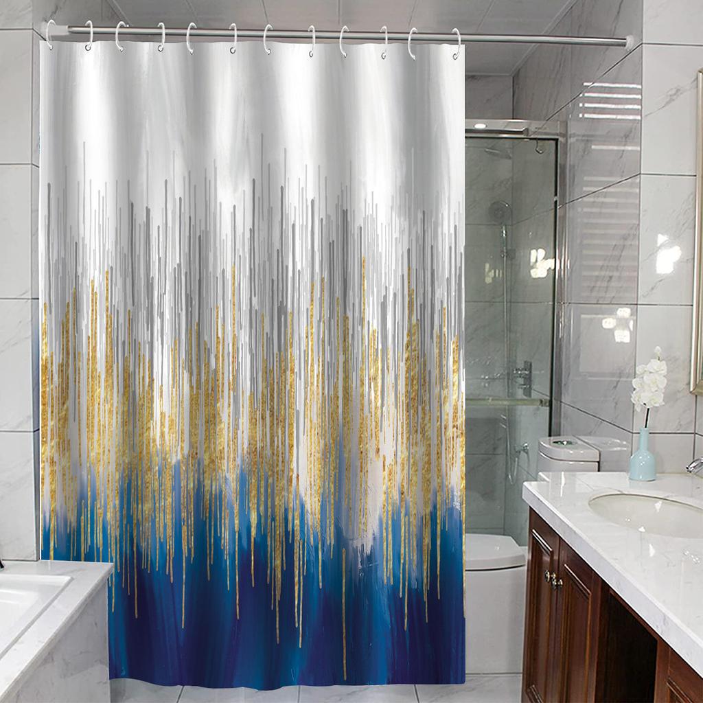 JINRUN Bathroom Thickened Waterproof Curtain Mildew Proof Shower Curtain Shower Partition Curtain Shower Curtain Bathroom Curtain Free Perforation