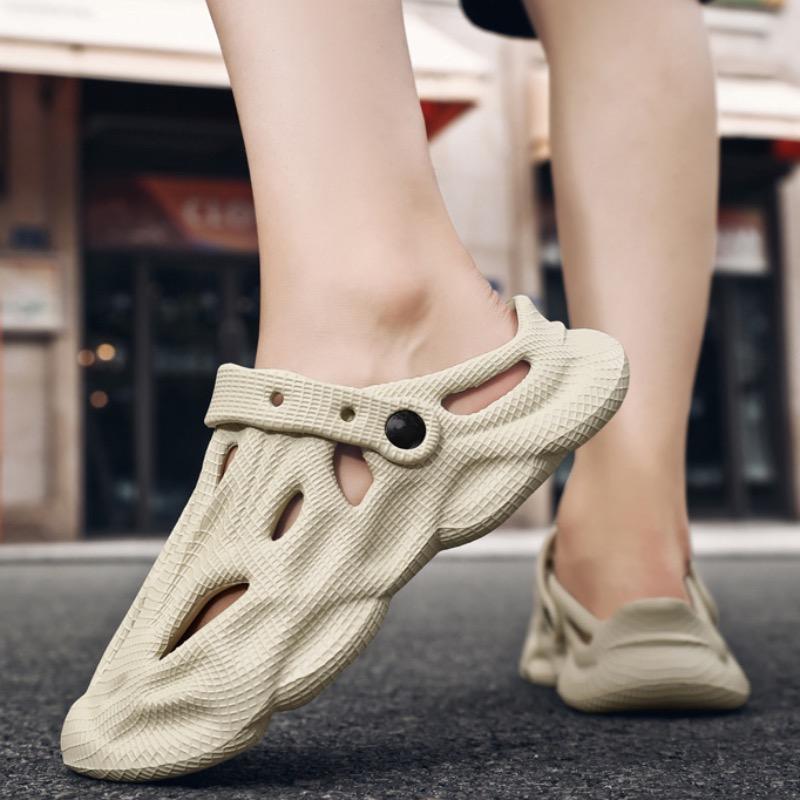 Модные мужские тапочки, повседневные сандалии на платформе, легкие тапочки с мягкой подошвой EVA, летние пляжные шлепанцы, женские шлепанцы унисекс