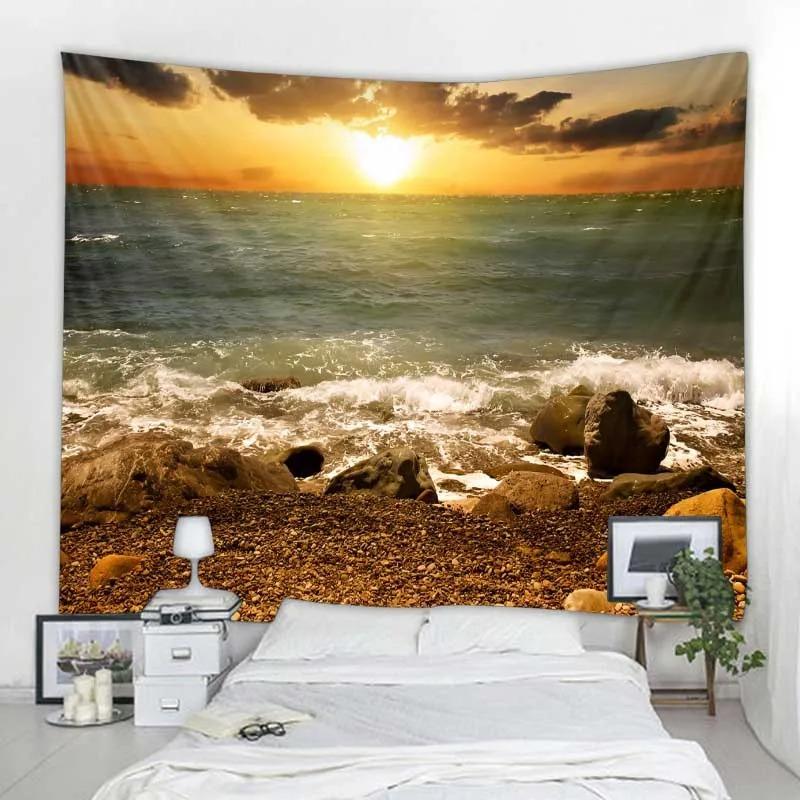 Красивые природные пейзажи, декоративный гобелен, украшение для дома, стены, офиса, гостиной, гобелен