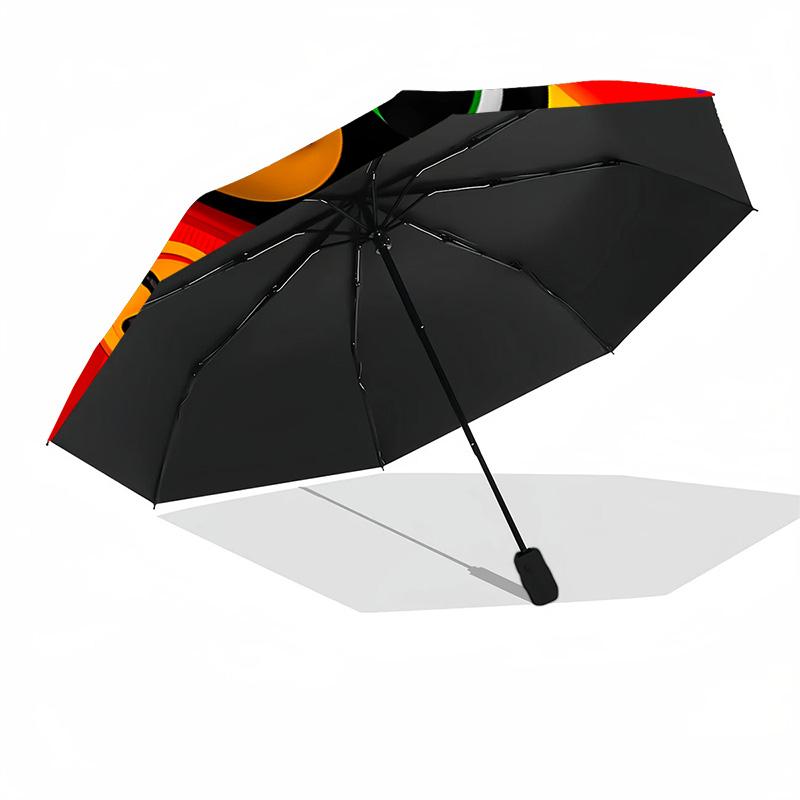 Rainbow Bunny Celebration Outdoor Automatic Umbrella Retractable Design with 8-Rib Durability Compact Design for Outdoor Daily Use Fashion Lovers