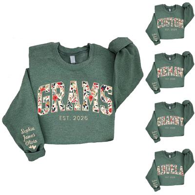 Женская мода Английская линия Принт букв Универсальный свитшот с круглым вырезом