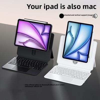 Чехол-клавиатура с магнитным слайдером для iPad для Apple Pro 11 2024 года, новый чехол для планшета Air 6 13 дюймов с управлением треком