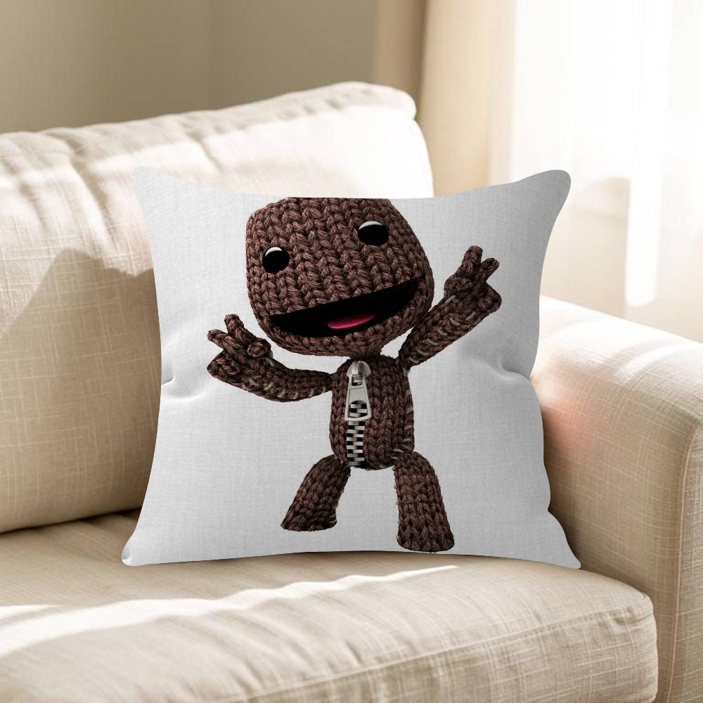 Забавная подушка-чехол Sackboy из LBP Наволочка для подушки Гостиная Диван Домашний декор На заказ