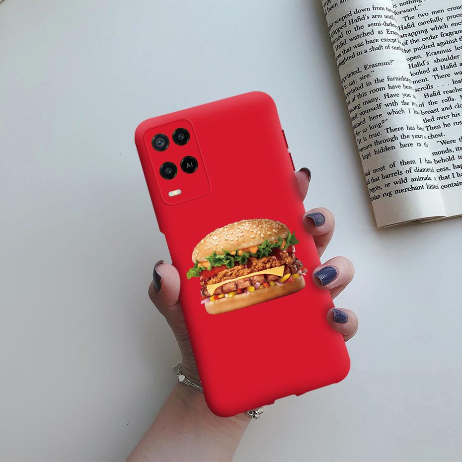 For Oppo A54 Case CPH2239 Soft Silicone Shockproof Cute Painted Cover For Oppo A54 OppoA54 A 54 6.1" Phone Cases Fundas Bumper