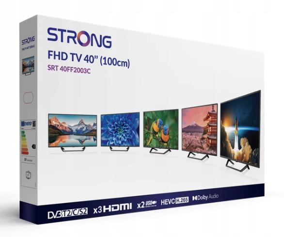 LED TV 40" Strong SRT40FF2003C Full HD DVB-T2 HEVC Central Stand