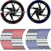 Светоотражающая лента для обода колеса 17"-18" для мотоциклов Honda Kawasaki и полосы для автомобильных колес.