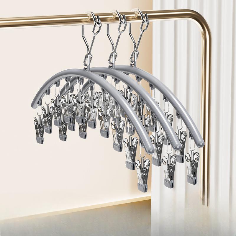 Дугообразная клипса для носков из нержавеющей стали, бытовая, противоскользящая и ветрозащитная, для хранения в шкафу, сушилка для одежды