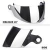 UCHOOSE Motorcycle Helmet Lens Facelift Helmet Special Lens Transparent Mirror Black Mirror Color Mirror Silver Lens PackageSpeed Sensors 6