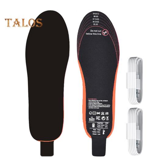 1 пара зимних электрических стелек с подогревом 3000 мАч, перезаряжаемые, 3 температурных настройки, управление через приложение, для мужчин и женщин, уличные грелки для ног, подогреваемые коврики для обуви