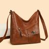 Multiple Large Capacity Pockets Ladies' Luxury Handbags Soft Leather High-quality Women's Bags