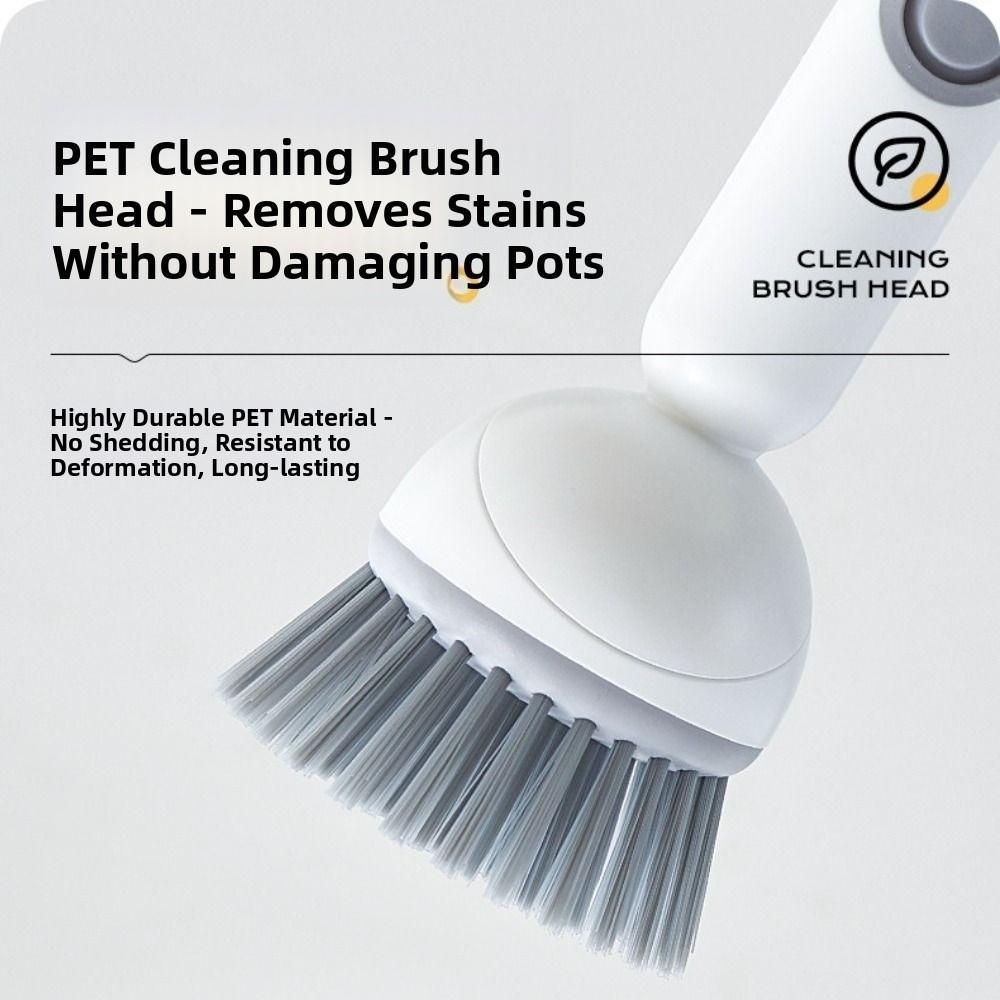 Press Out Liquid Refillable Liquid Washing Brush Dishwashing Brush Kitchen Pots Dishes Sink