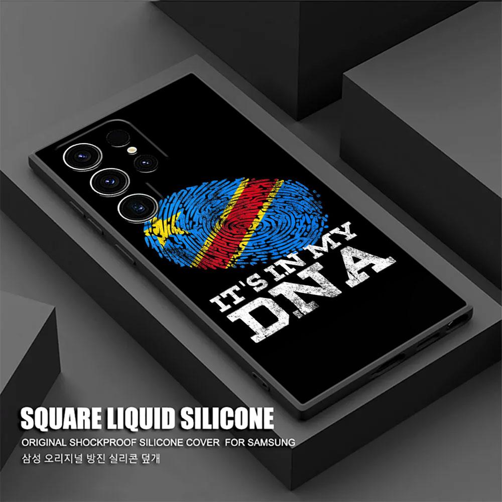 Congo Democratic Republic Flag S26Ultra Case For Samsung Galaxy S26 S25 S24 S23 S20 S21 FE S22 Ultra Plus Cases Soft Phone Cover