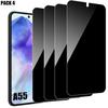 Protective Film - Booling - for Samsung Galaxy A55 5G - 9H Tempered Glass - Anti-spy - 4 Pieces