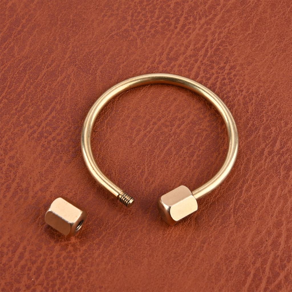 Durability Brasses Wristband Keychains Clasps Light Weight Antique Bronze Key Rings for Key Tool Accessories Outdoor Gears