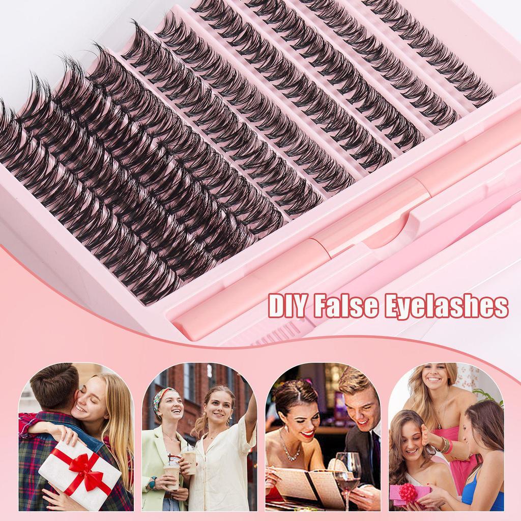 «Накладные ресницы «рыбий хвост» Cross Lazy Trilogy — 10 рядов отдельных пучков ресниц для Европы и США». Стиль"