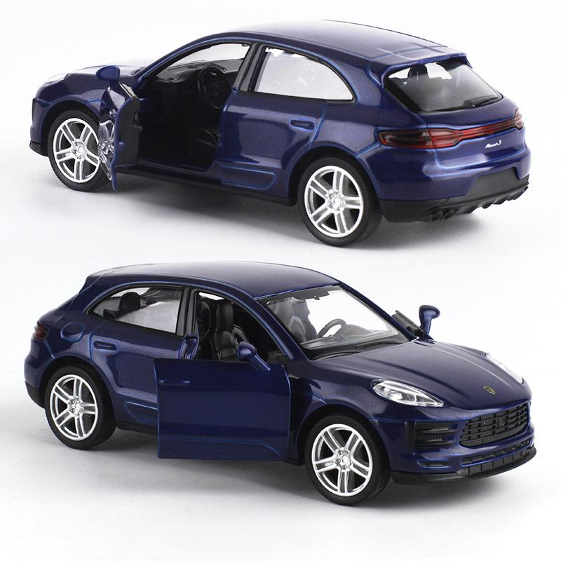 AABKN1 1/36 Porsche Macan SUV Toy Car Model For Children 5'' RMZ CiTY Diecast Sport Miniature Pull Back Collection Gift For Kid Boy