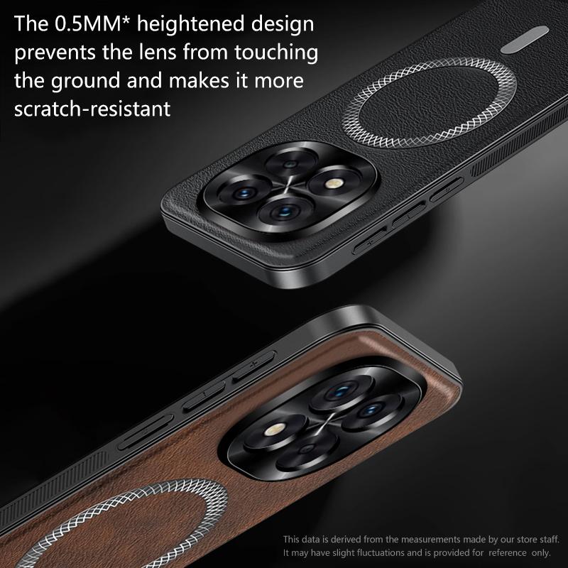 Для Redmi Note 14 Pro 4G 5G Чехол Магнитный Элегантный Кожаный Износостойкий Полностью Закрывающий Объектив Нескользящий Защита Края Чехол