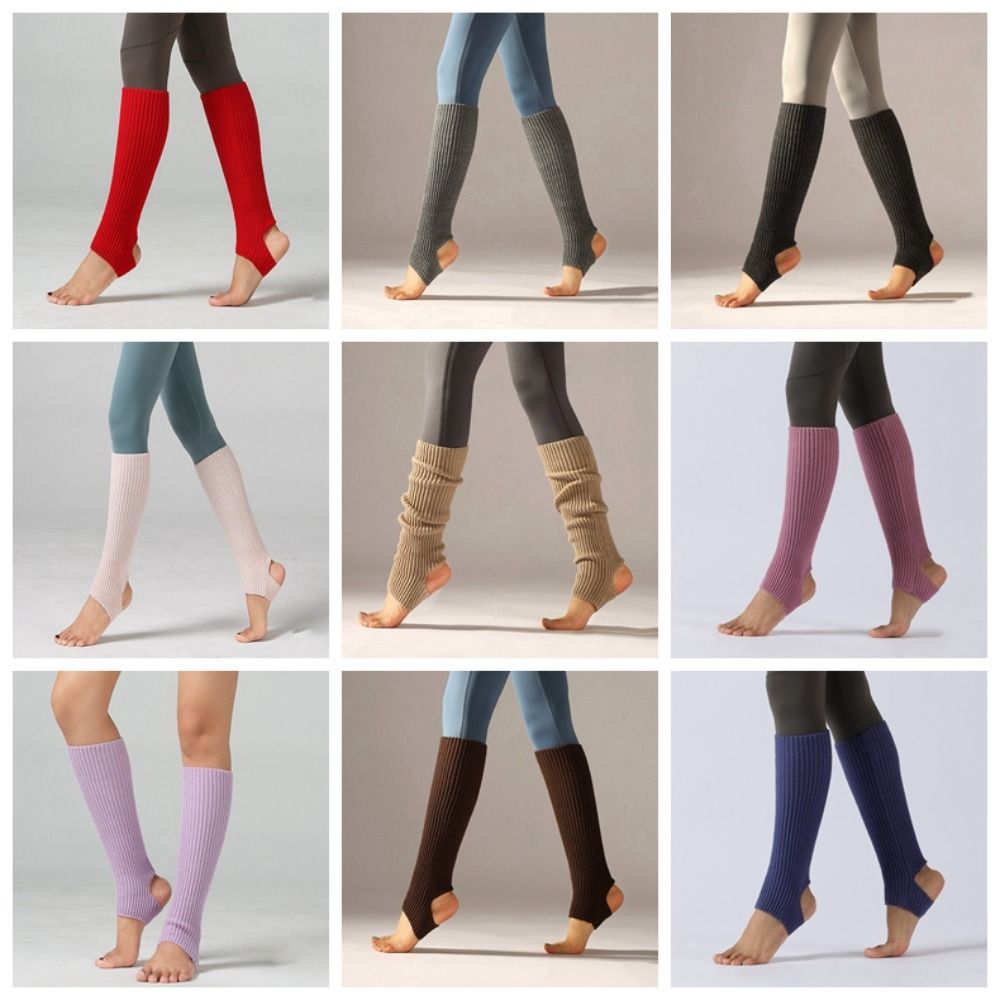 Female Wear Latin Socks Long Section Ballet Knitted Socks Ballet Leg Warmers Women Girls