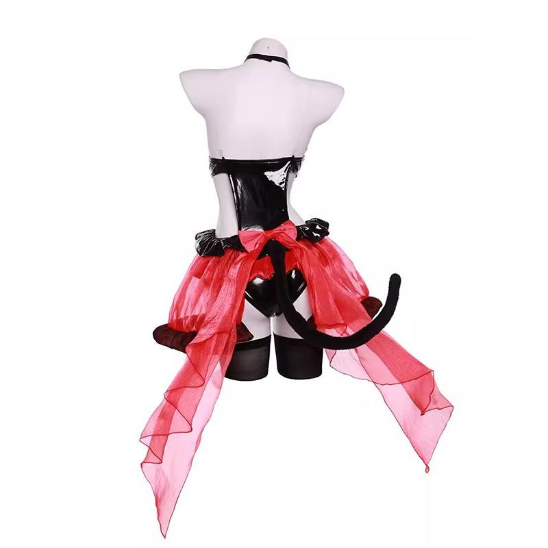 Токисаки Куруми Костюм Девушки-Кролика Аниме Date A Live Токисаки Куруми Кошачьи Ушки Сексуальный Косплей Женский Костюм Кролика