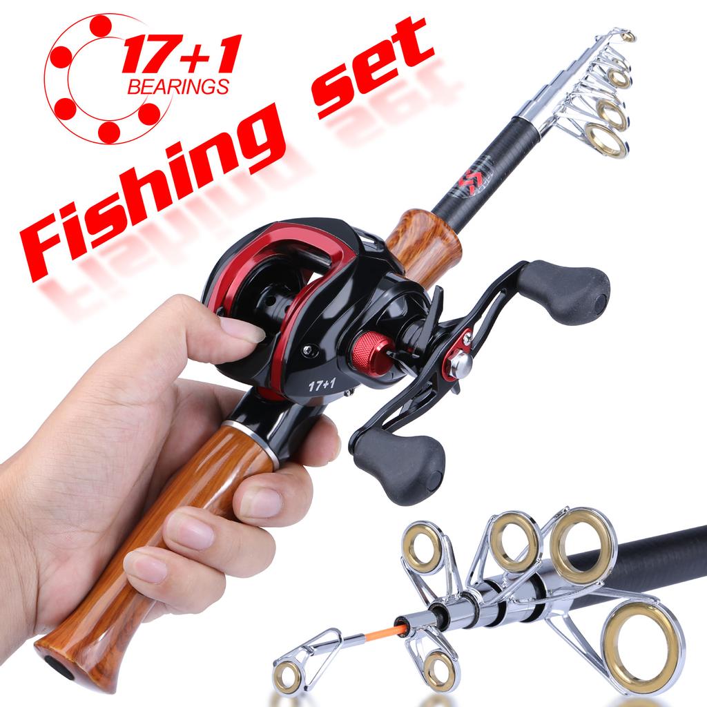 SOUGAYILANG Рыболовный спиннинг, набор удилищ с спиннинговой катушкой, катушка для заброса наживки, удочка, леска, приманка, рыболовные инструменты