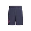 Adidas FW22 Lion Logo Elastic Waist Swim Shorts Men Swim Shorts Navy-Blue HF4927