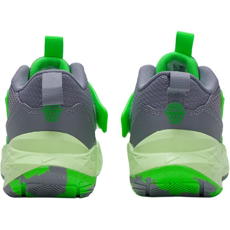 Nike Детские Lifestyle Кроссовки Team Hustle D 12 Низкие Серый Зеленый HF6280-006