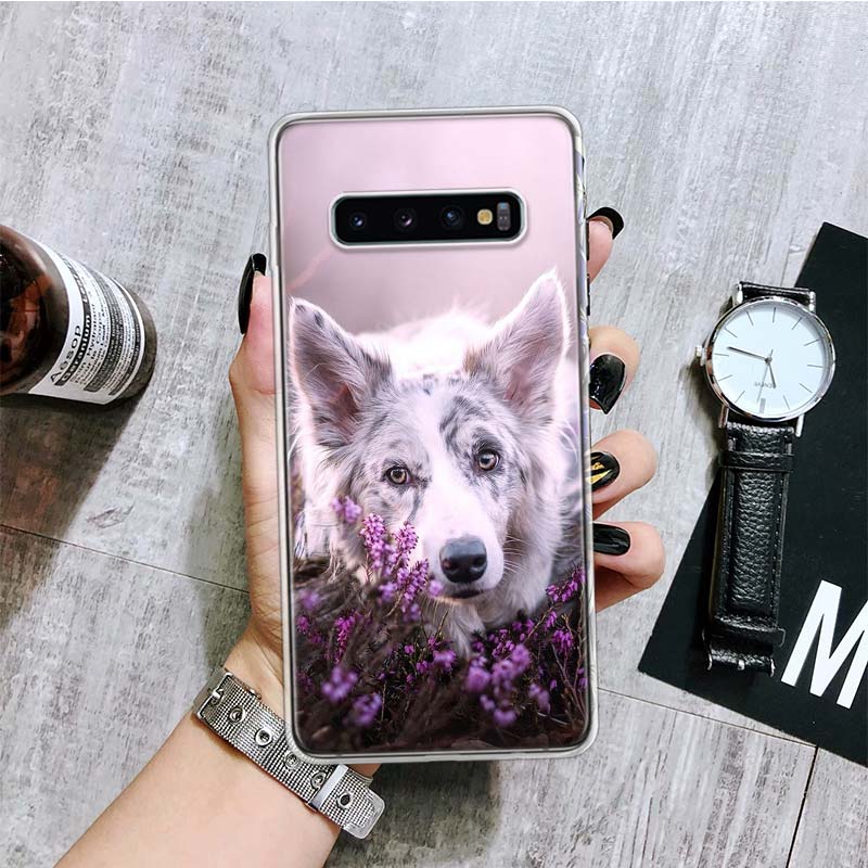 Умный чехол для телефона с бордер-колли для Samsung Galaxy S26 S25 Edge S24 S23 FE S22 Ultra S21 Plus S20 + Fundas Cover Coque Galaxy S2