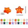 20/50/100pcs Glass Material Mixed Colors Star Glass Beads Creative Star Decorative Beads Colorful Interval Beads DIY Bracelet Necklace Earrings Key