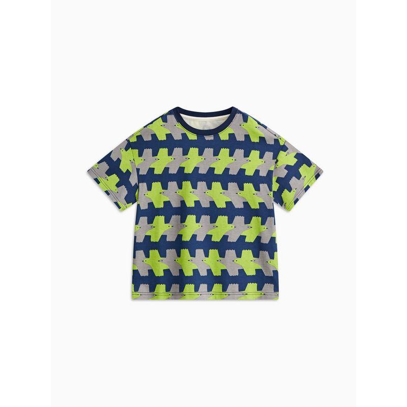 [Vip][Monster Series] Mqd Boys' Short-Sleeved T-Shirt Pure Cotton Youth Base Shirt Summer New Style Kidsren's Top