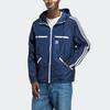 adidas Оригинальная куртка на молнии с капюшоном и вышивкой трилистника, мужские куртки синего цвета IB9961