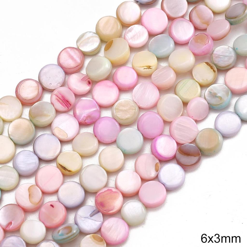 Natural Seashell Moon Round Star Beads For DIY Necklace Bracelet Earrings Jewelry Making