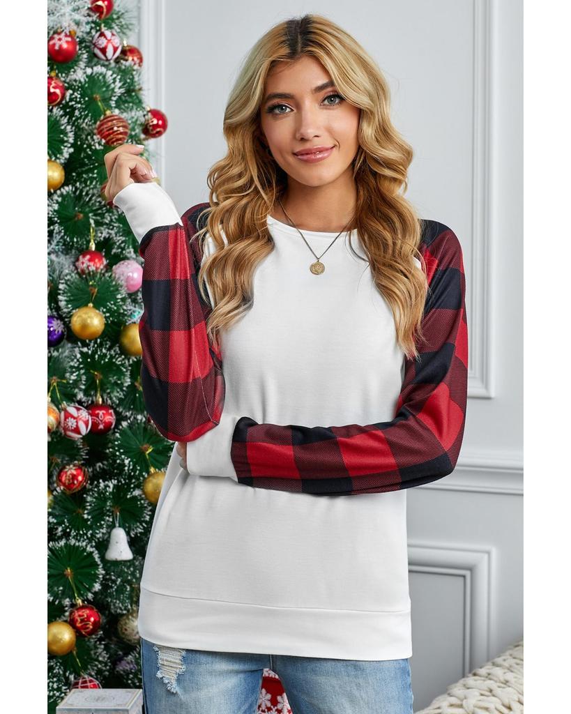 Azura Exchange Толстовка с длинными рукавами в клетку Buffalo