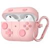 Чехол и крышка для AirPods Pro 3 из мягкого силикона с ретро-игровой консолью, беспроводной, с карабином [PETFROH] (2025) - Дизайн, Зарядка,