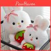 Stuffed Rabbit Strawberry Animal Plush Toy Backpack Cartoon Badroom Decoration