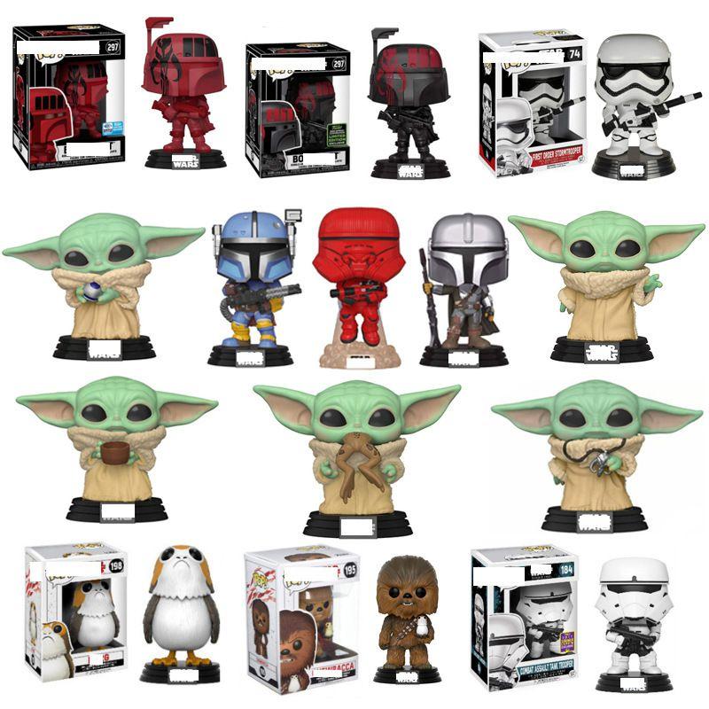 Star Wars Pop Mandalorian Baby Yoda Boba Fett Action Figure Collectible**