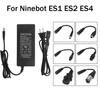 Portable Electric Scooter Battery Charger For Xiaomi M365 Pro 1s 42V 2A EU US UK AU Plug with 6 Adapter Cables For Ninebot ES1 ES2 ES4