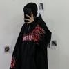 Современная мода, креативный пуловер с пламенем в стиле граффити, Harajuku, свободная толстовка большого размера, универсальная теплая толстовка для колледжа