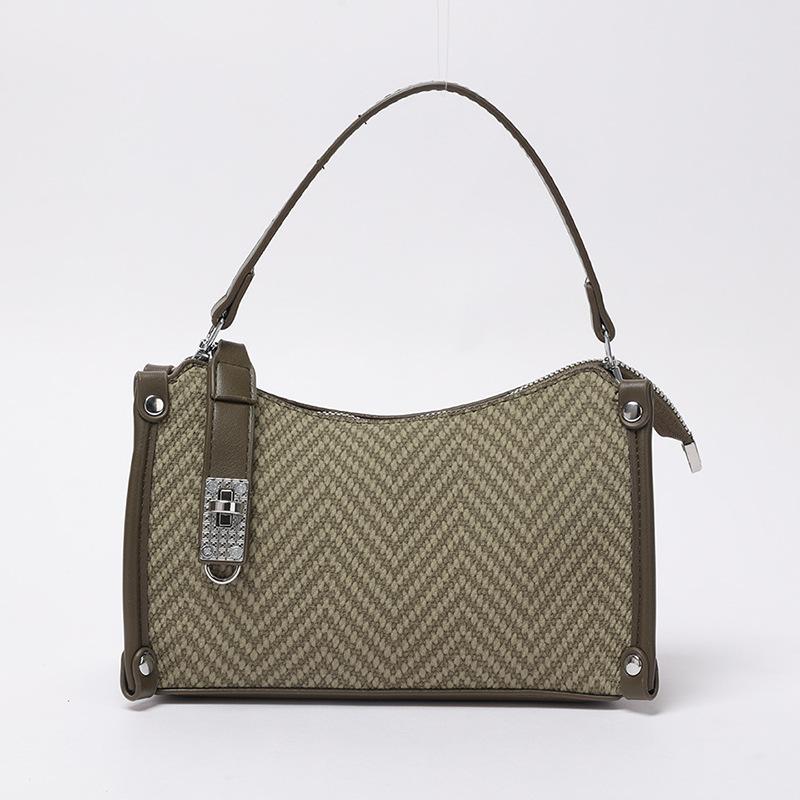 Portable Underarm Bag Women's 2025 Autumn and Winter New Fashion Niche Texture Shoulder Bag Foreign Light Luxury Messenger Bag