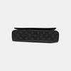 [Pre-Owned] District Mm Monogram Canvas Leather Commuter Briefcase Laptop Bag - Very Good #OMBN2A