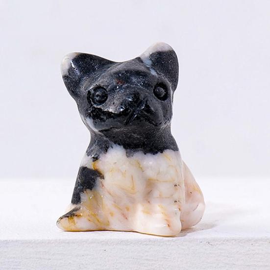 Статуя французского бульдога, очаровательный дизайн, гладкая поверхность, искусственные кристаллы розового кварца, целебные камни, статуя собаки, секс-одежда для взрослых