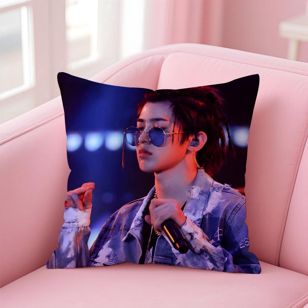 Певец трендовый CCai Xukun Наволочка для подушки-подушки Мягкая приятная для кожи ткань Скрытая молния