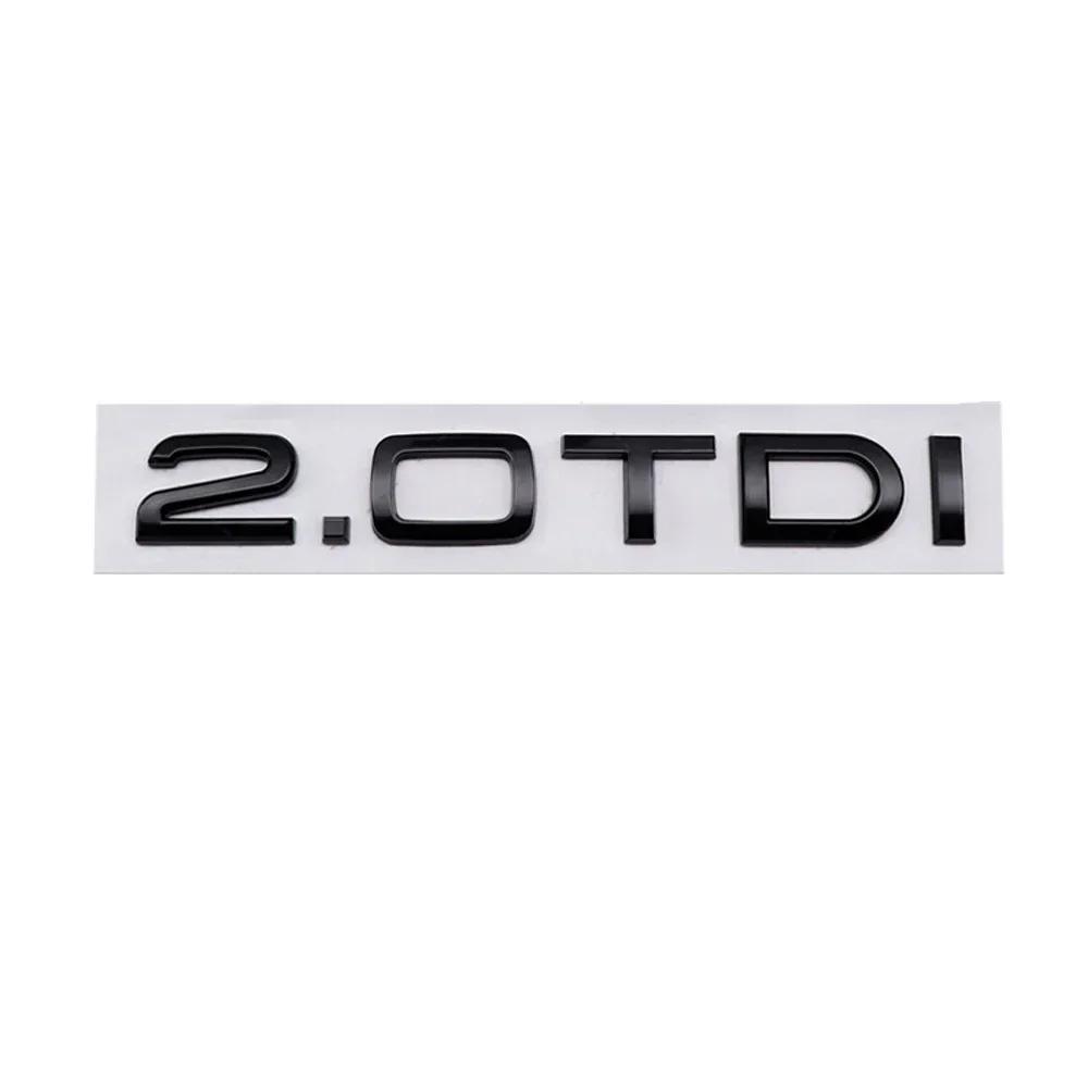 3D Car Body Stickers Badge Emblem Tail Decal Styling for f2 2.0TDI 3.0TDI 4.0TDI Letters Q7 A7 A6L S4 Q2L S3 TTRS RS7 RS6 TTS