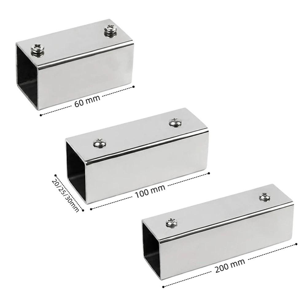 Pipe Joint Square Pipe Connector 201 Stainless Steel Pipe Fixed Buckle  Furniture