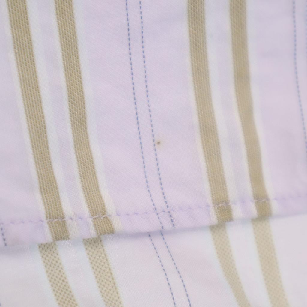 Armani Collezione Striped Pattern Short Sleeve Shirt XL Purple COLLEZIONI Men's Used