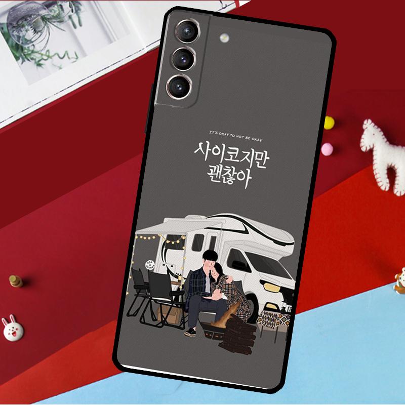 Корейская дорама «Всё в порядке, если ты не в порядке» Чехол для Samsung Galaxy S25 S23 S22 S20 S24 Ultra S9 S10 Plus S21 FE S25 FE Чехол для телефона